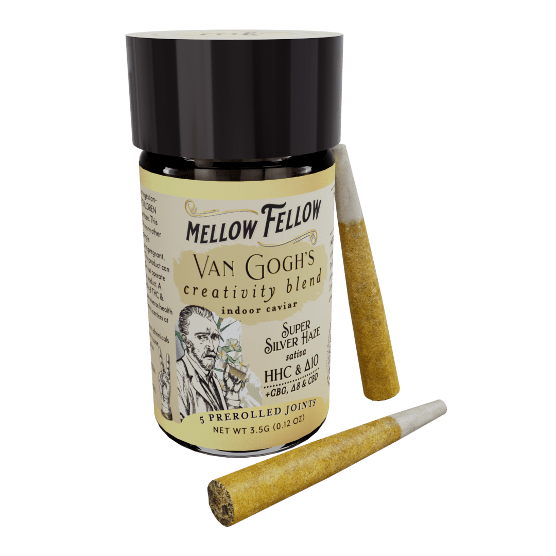 Van Gogh’s Creativity Blend 3.5 G Pre - Rolls - Super Silver Haze (Sativa) - Mellow Fellow