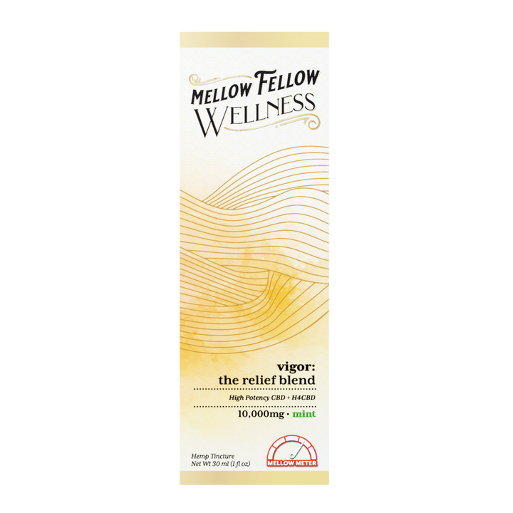 Wellness Tincture - Vigor: The Relief Blend - Mint - 10,000mg - Mellow Fellow