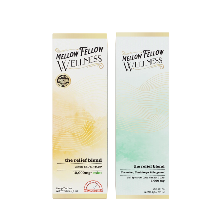 Vigor Blend Tincture Bottle / Relief Blend Roll-On Cucumber - Mellow Fellow