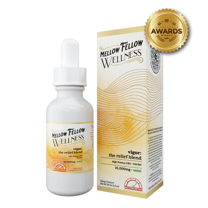 Wellness Tincture - Vigor: The Relief Blend - Mint - 10,000mg - Mellow Fellow