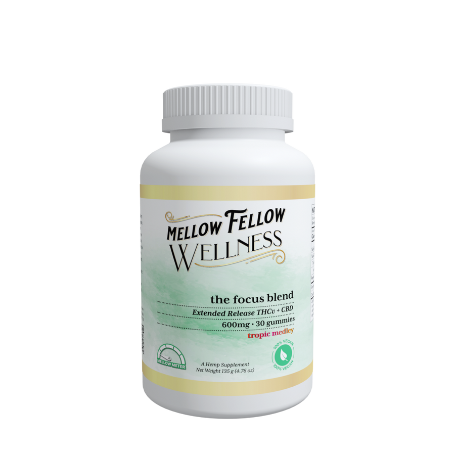 Wellness Gummies - Illuminate: The Focus Blend - Tropic Medley - 600mg - Mellow Fellow