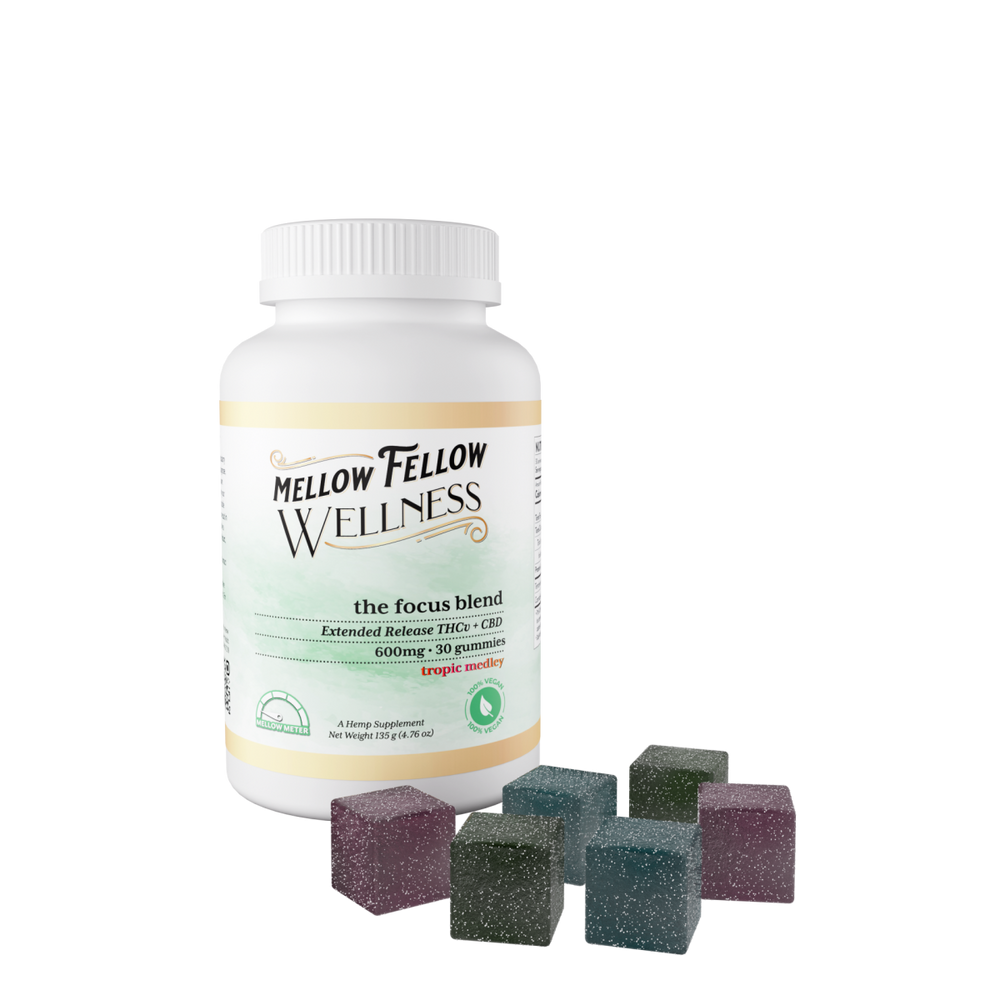 Wellness Gummies - Illuminate: The Focus Blend - Tropic Medley - 600mg - Mellow Fellow