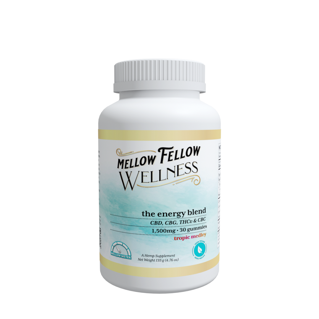 Wellness Gummies - Momentum: The Energy Blend - Tropic Medley - 1500mg - Mellow Fellow