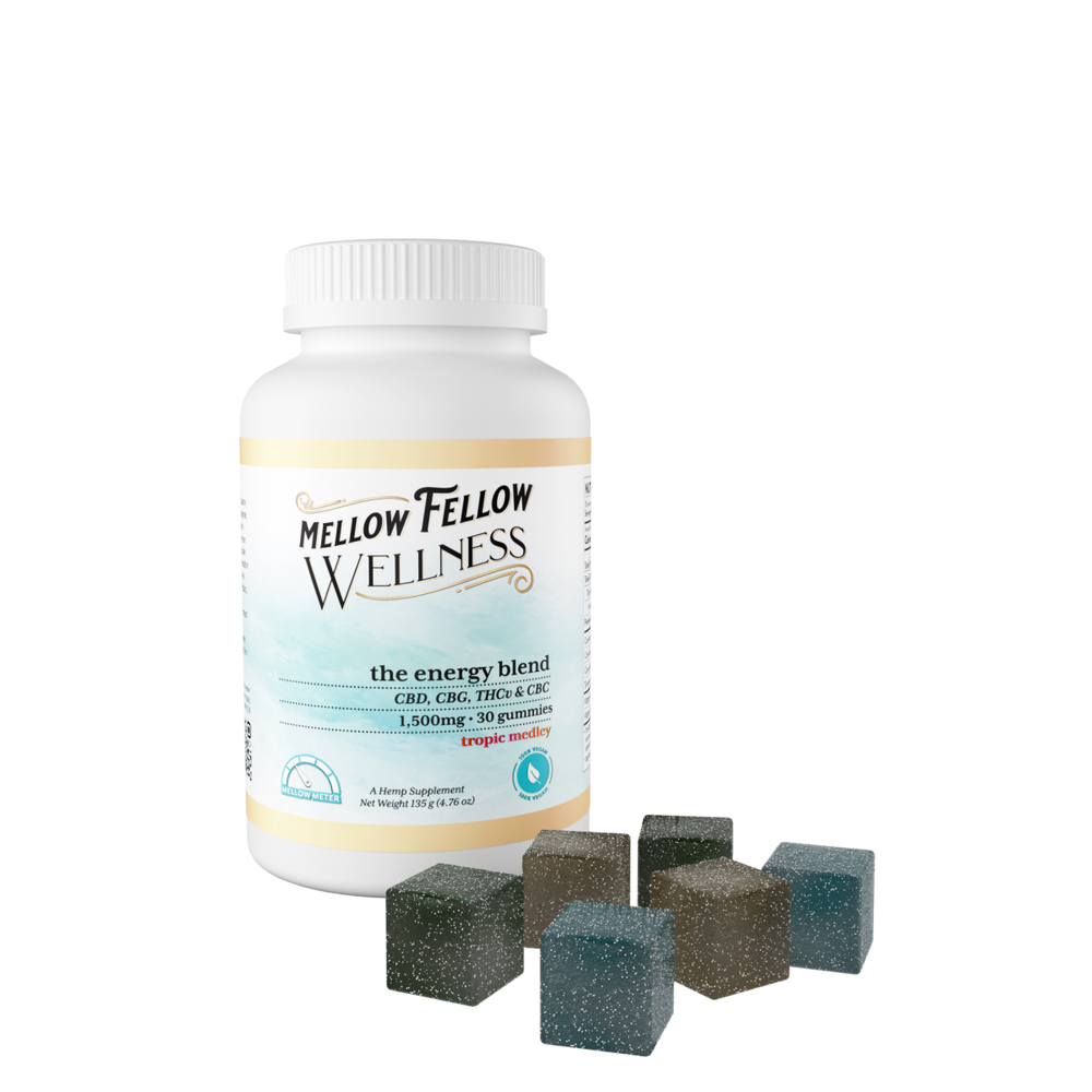 Wellness Gummies - Momentum: The Energy Blend - Tropic Medley - 1500mg - Mellow Fellow