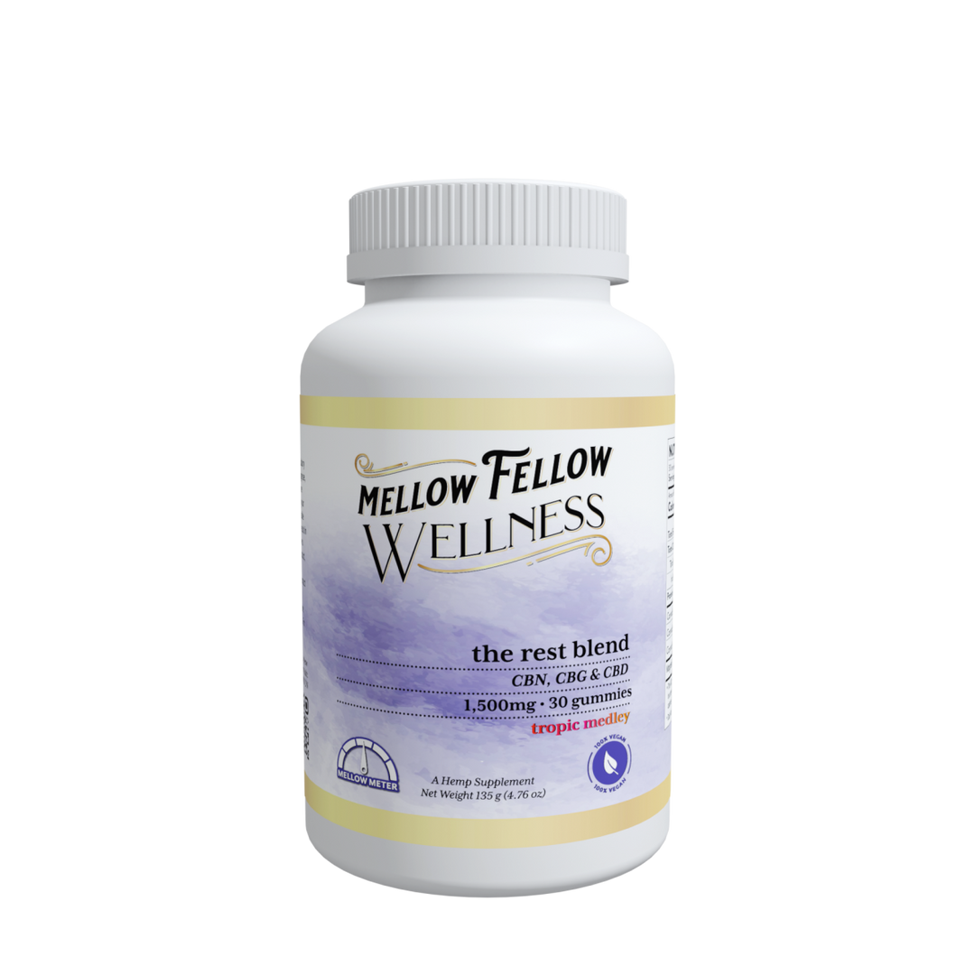 Wellness Gummies - Rest: The Sleepy Blend - Tropic Medley - 1500mg - Mellow Fellow