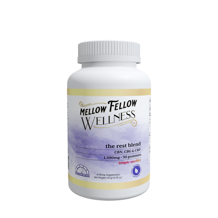 Wellness Gummies - Rest: The Sleepy Blend - Tropic Medley - 1500mg - Mellow Fellow