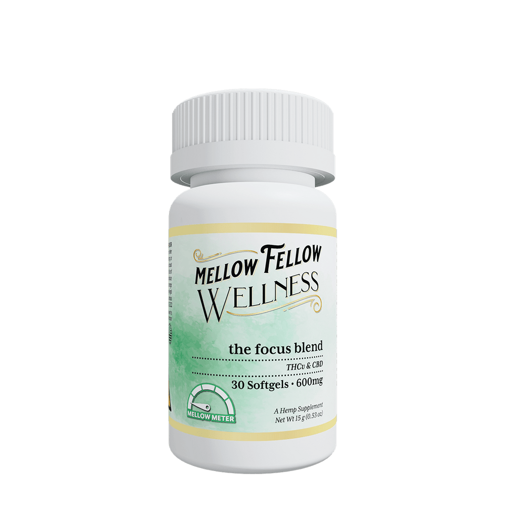 Wellness Softgel Capsules - Illuminate: The Focus Blend - 600mg - 30 ct - Mellow Fellow