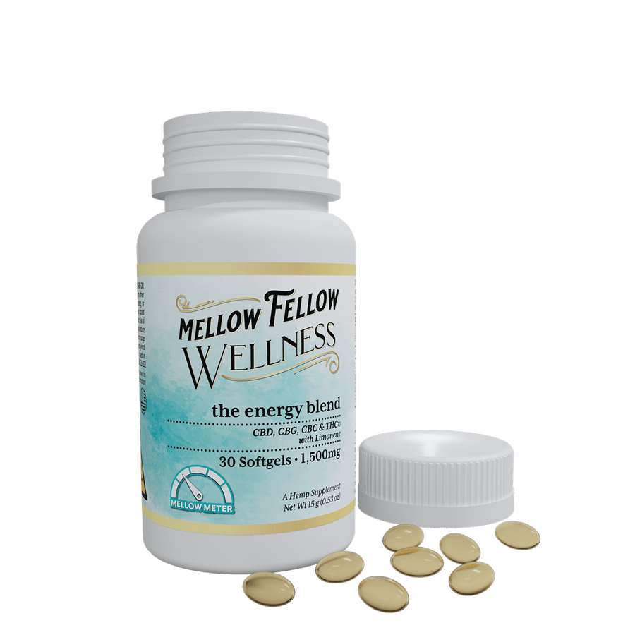 Wellness Softgel Capsules - Momentum: The Energy Blend - 1500mg - 30 ct - Mellow Fellow