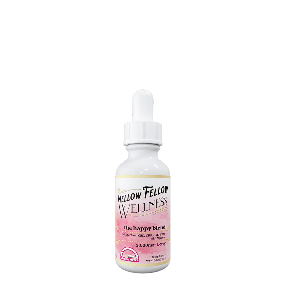Wellness Tincture - Elevate: The Happy Blend - Berry - 2000mg - Mellow Fellow