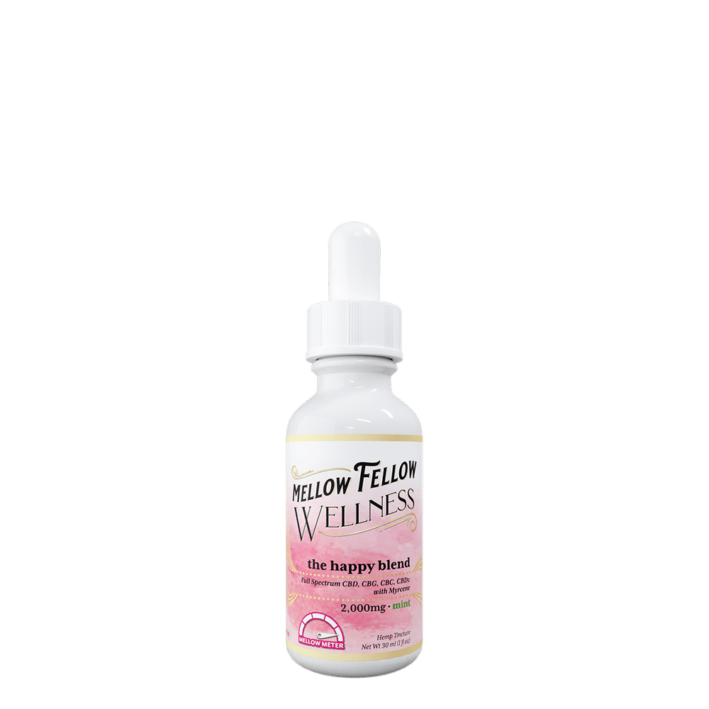 Wellness Tincture - Elevate: The Happy Blend - Mint - 2000mg - Mellow Fellow