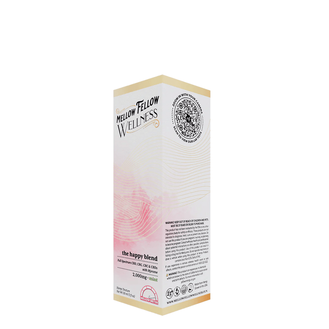 The Happy Blend CBD Tincture - 2000mg - Mint - Mellow Fellow