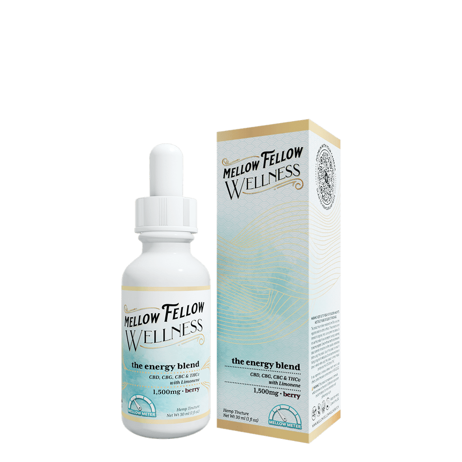 Wellness Tincture - Momentum: The Energy Blend - Berry - 1500mg - Mellow Fellow