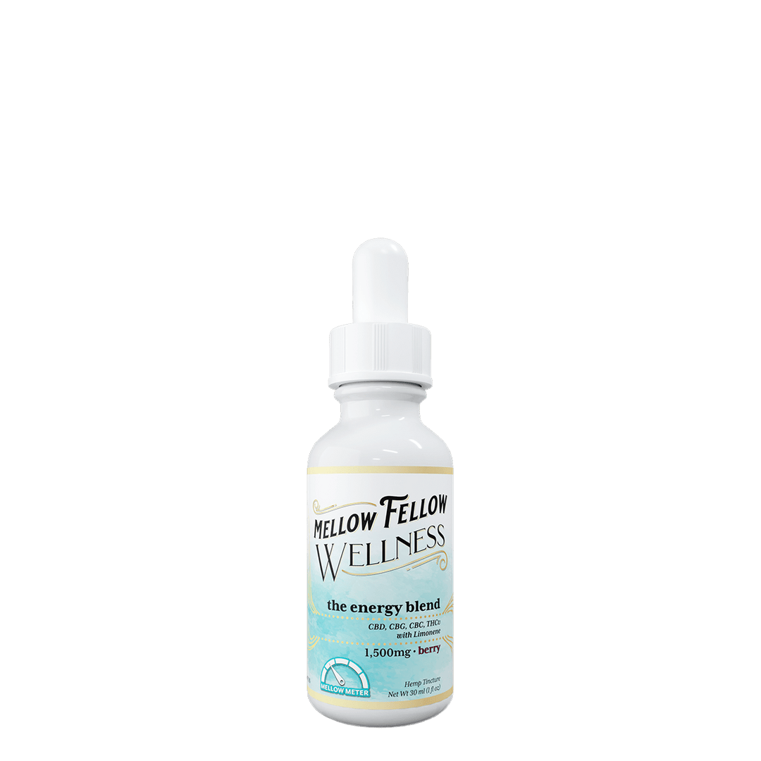 Wellness Tincture - Momentum: The Energy Blend - Berry - 1500mg - Mellow Fellow