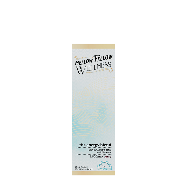 Wellness Tincture - Momentum: The Energy Blend - Berry - 1500mg - Mellow Fellow