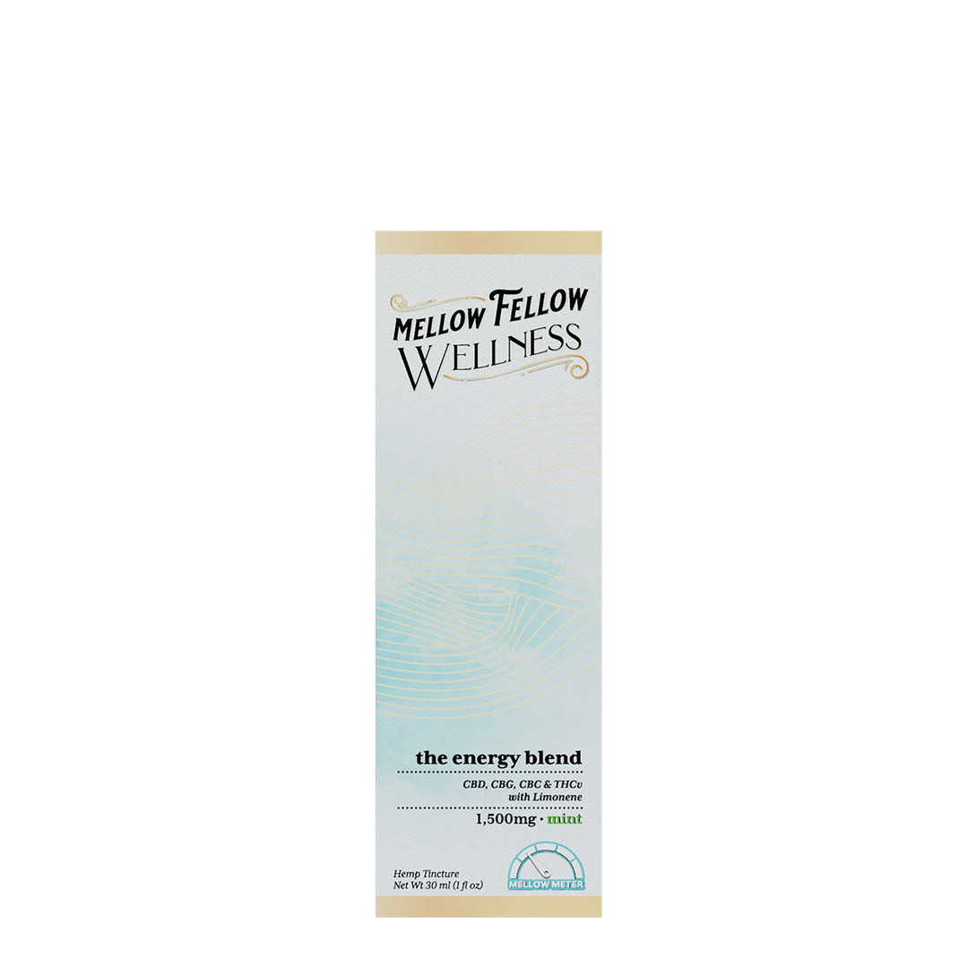 Wellness Tincture - Momentum: The Energy Blend - Mint - 1500mg - Mellow Fellow