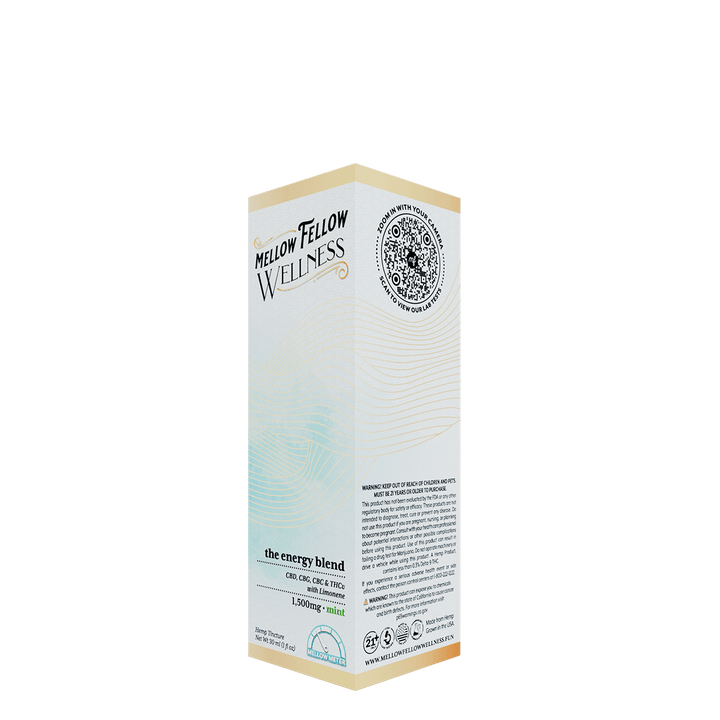 Wellness Tincture - Momentum: The Energy Blend - Mint - 1500mg - Mellow Fellow