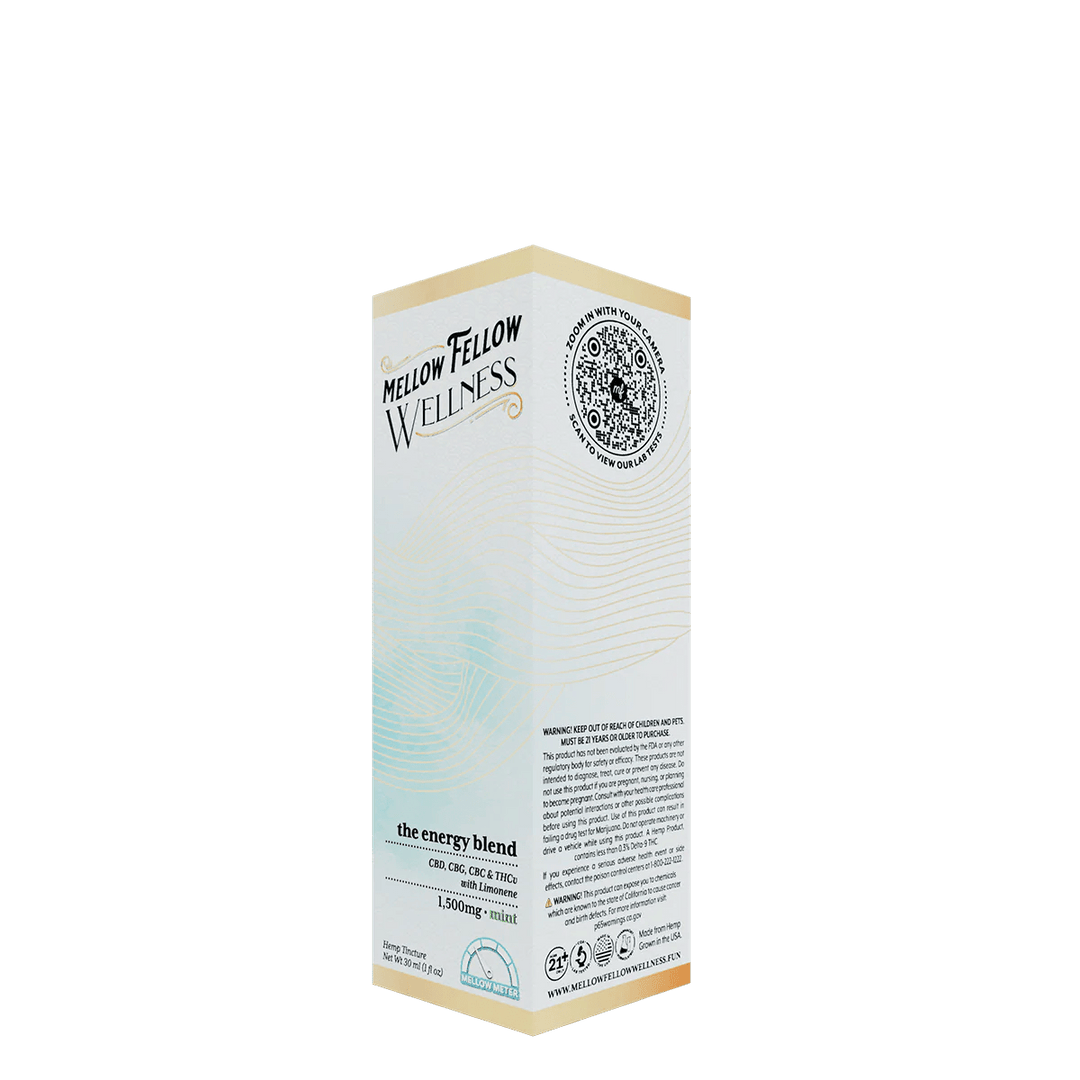 The Energy Blend CBD Tincture - 1500mg - Mint - Mellow Fellow