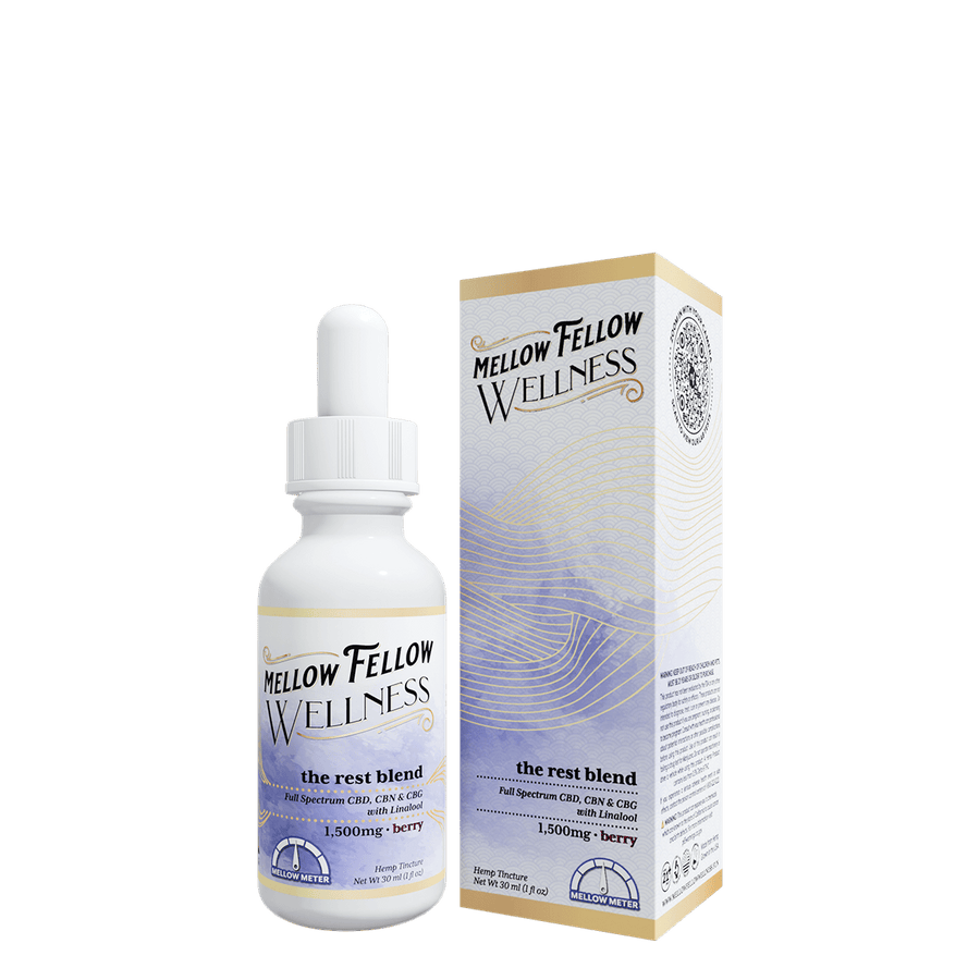 Wellness Tincture - Rest: The Sleepy Blend - Berry - 1500mg - Mellow Fellow