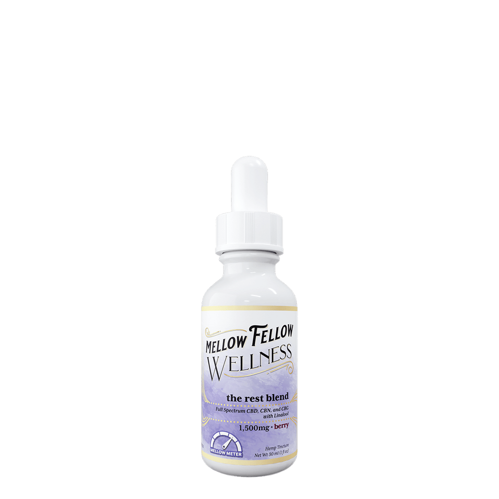 Wellness Tincture - Rest: The Sleepy Blend - Berry - 1500mg - Mellow Fellow