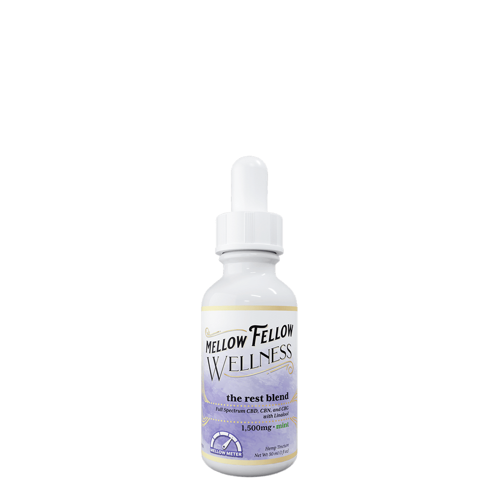 Wellness Tincture - Rest: The Sleepy Blend - Mint - 1500mg - Mellow Fellow