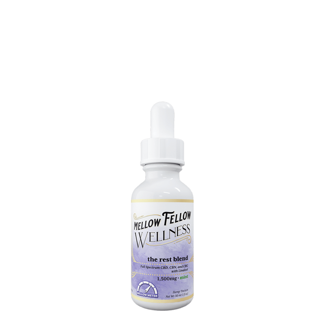 Wellness Tincture - Rest: The Sleepy Blend - Mint - 1500mg - Mellow Fellow