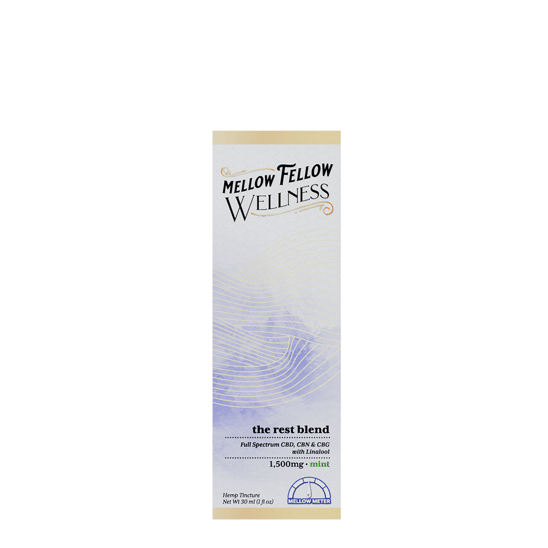Wellness Tincture - Rest: The Sleepy Blend - Mint - 1500mg - Mellow Fellow