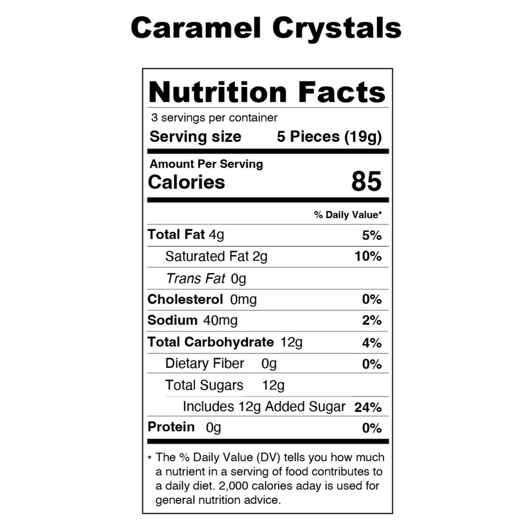 Caramel Crystals Freeze Dried Candy - Mellow Fellow