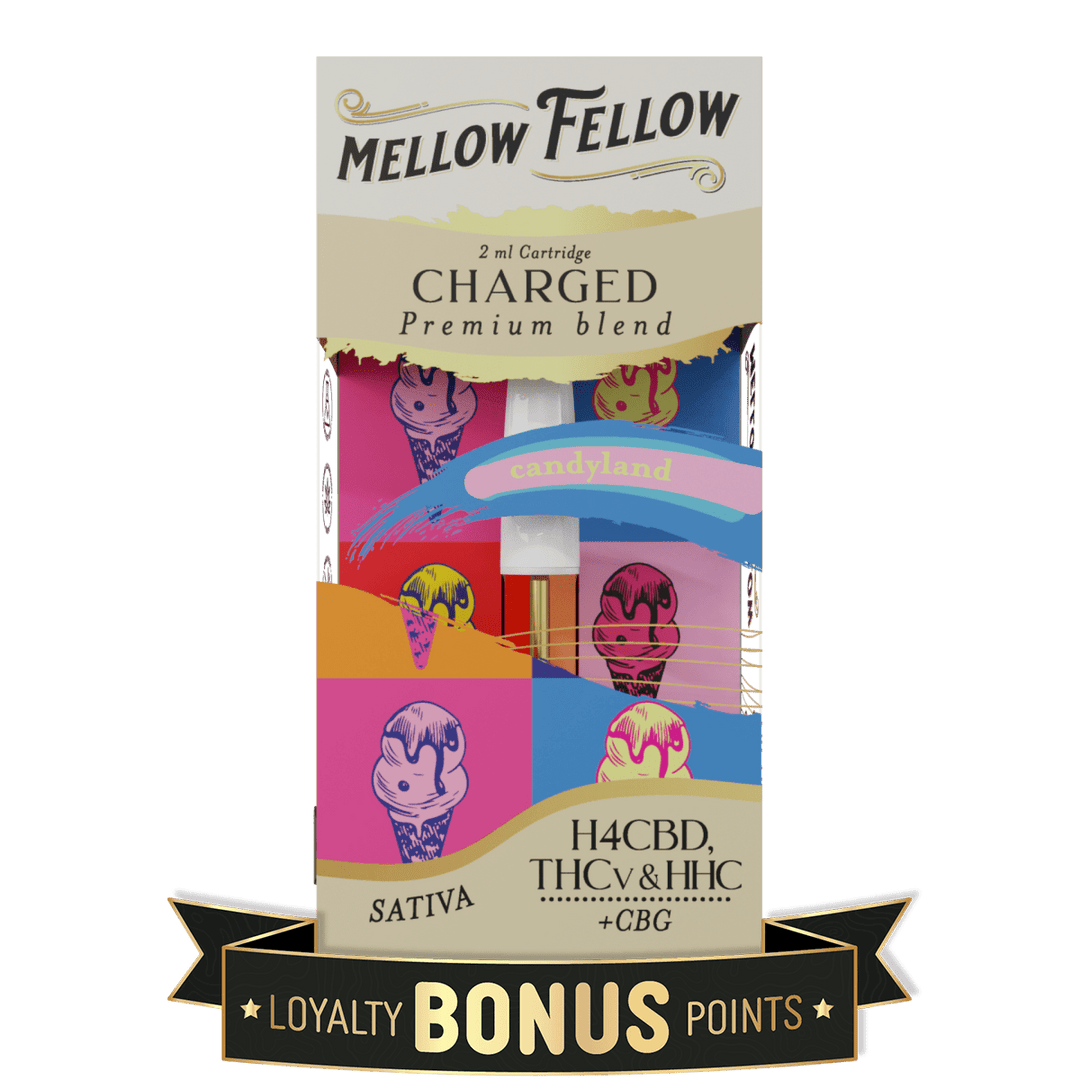 Charged Blend 2ml Vape Cartridge - Candyland (Sativa) - Mellow Fellow