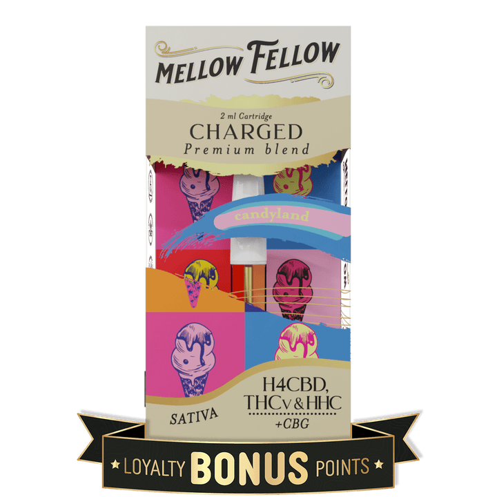 Charged Blend 2ml Vape Cartridge - Candyland (Sativa) - Mellow Fellow