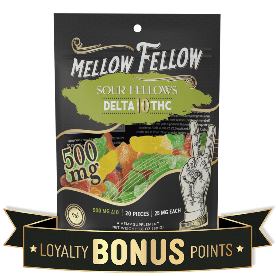 Delta 10 Sour Fellows 500mg - Mellow Fellow