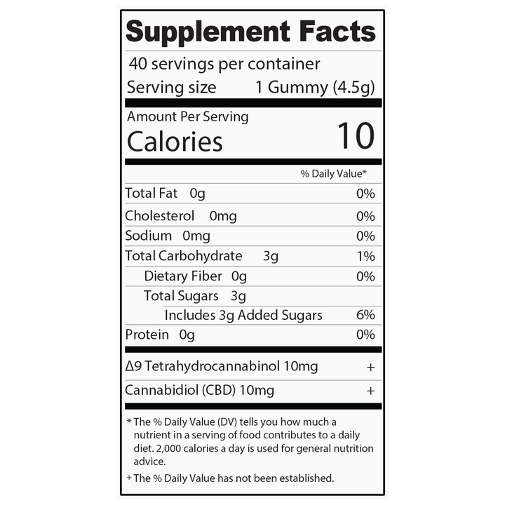 Delta 9 THC M - Fusions Fruit Punch Gummies - 40 Ct. 800mg - Mellow Fellow