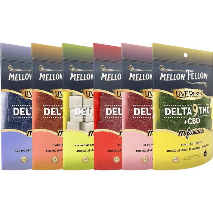 Delta 9 Live Resin Edibles 400mg Bundle (6 Pack) - Mellow Fellow