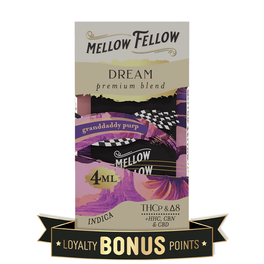 Dream Blend 4ML Disposable Vape - Granddaddy Purp (Indica) - Mellow Fellow