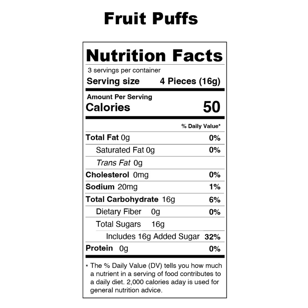 Fruit Puffs Freeze Dried Candy - Mellow Fellow