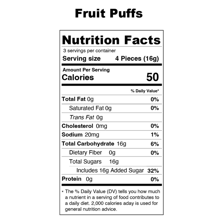 Fruit Puffs Freeze Dried Candy - Mellow Fellow