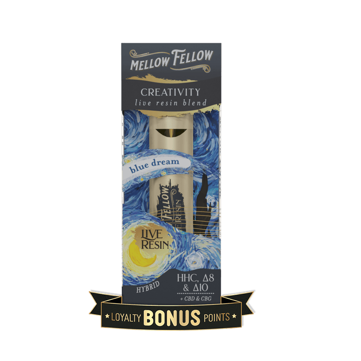 Creativity Blend 2ml Live Resin Disposable Vape - Blue Dream (Hybrid) - Mellow Fellow