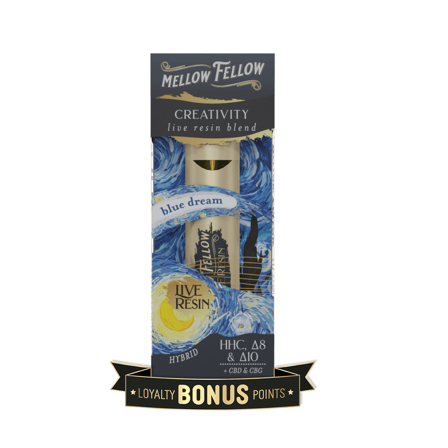 Creativity Blend 2ml Live Resin Disposable Vape - Blue Dream (Hybrid) - Mellow Fellow