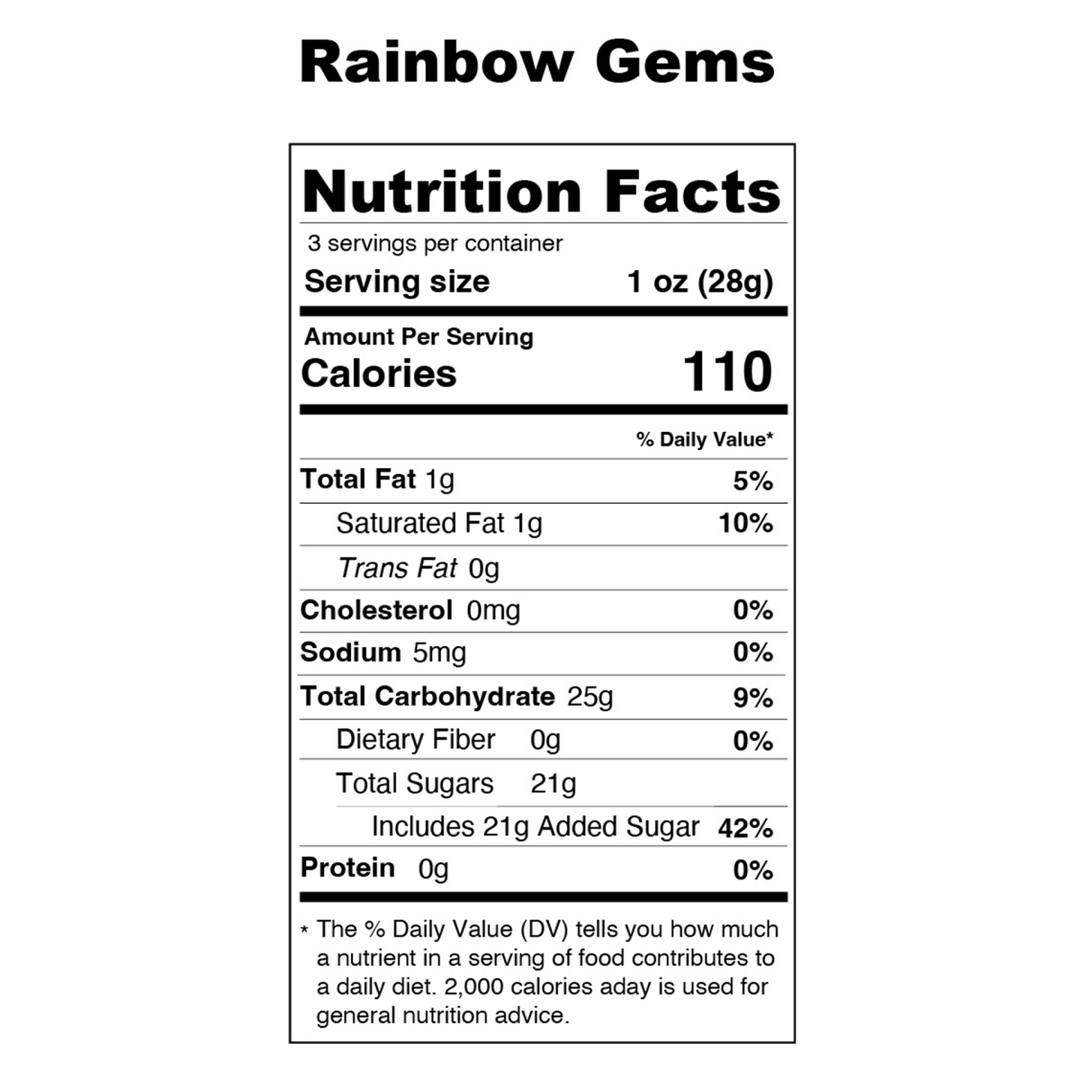 Rainbow Gems Freeze Dried Candy - Mellow Fellow