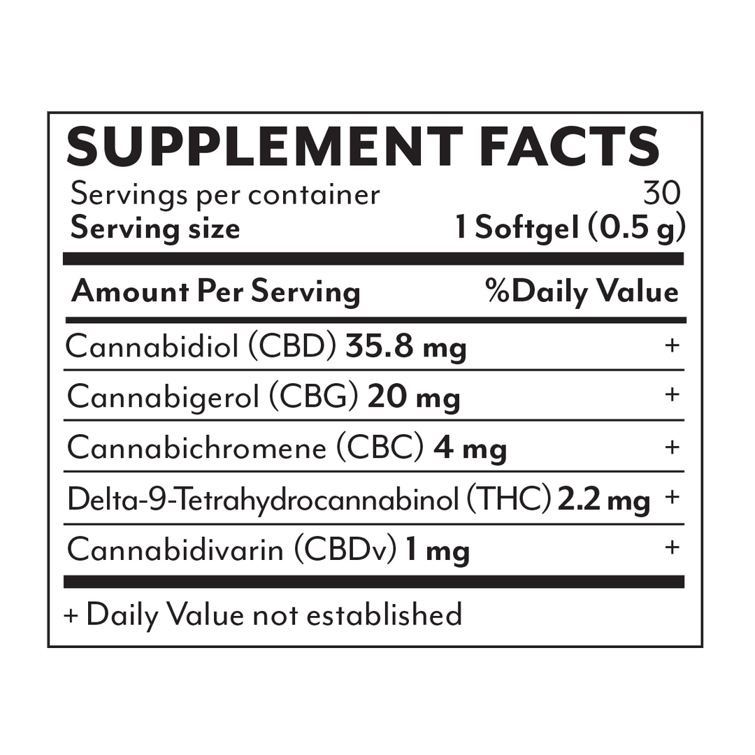 The Happy Blend Softgels - 2000mg - Mellow Fellow