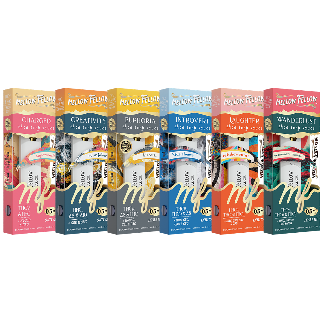 Terp Sauce 0.5ml Disposable Vapes Bundle 6 Pack - Mellow Fellow