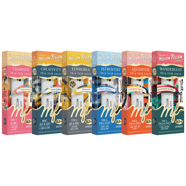 Terp Sauce 0.5ml Disposable Vapes Bundle 6 Pack - Mellow Fellow