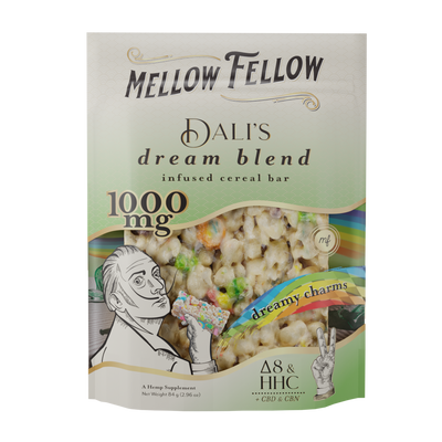 Dali's Dream Blend - Delta 8, CBD, CBN and HHC - Cereal Bar - 1000mg - Dreamy Charms