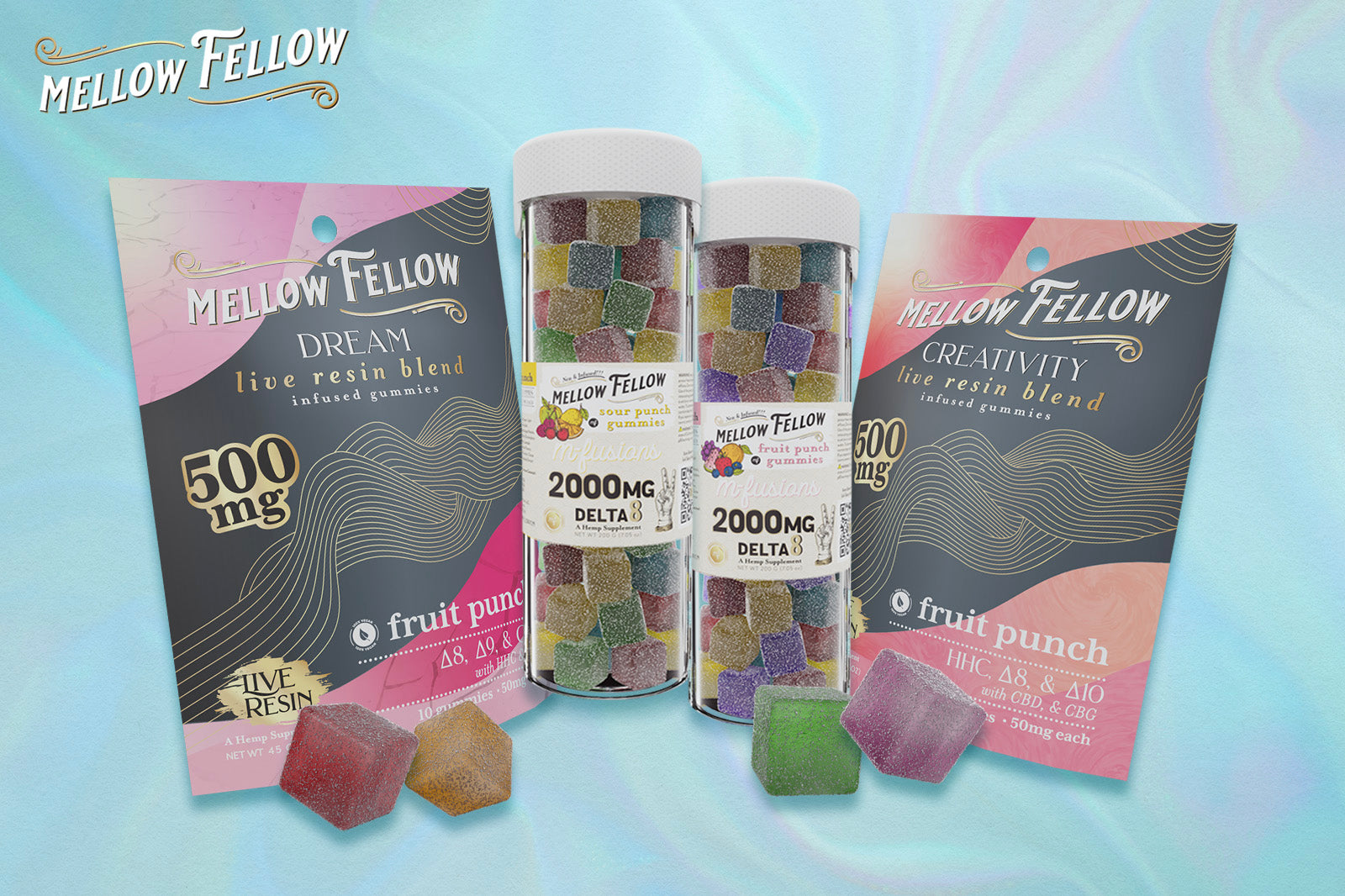 Delta 8 gummies from Mellow Fellow