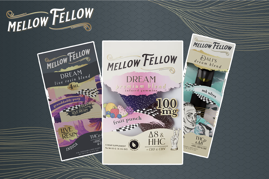 Assorted CBN products from Mellow Fellow.