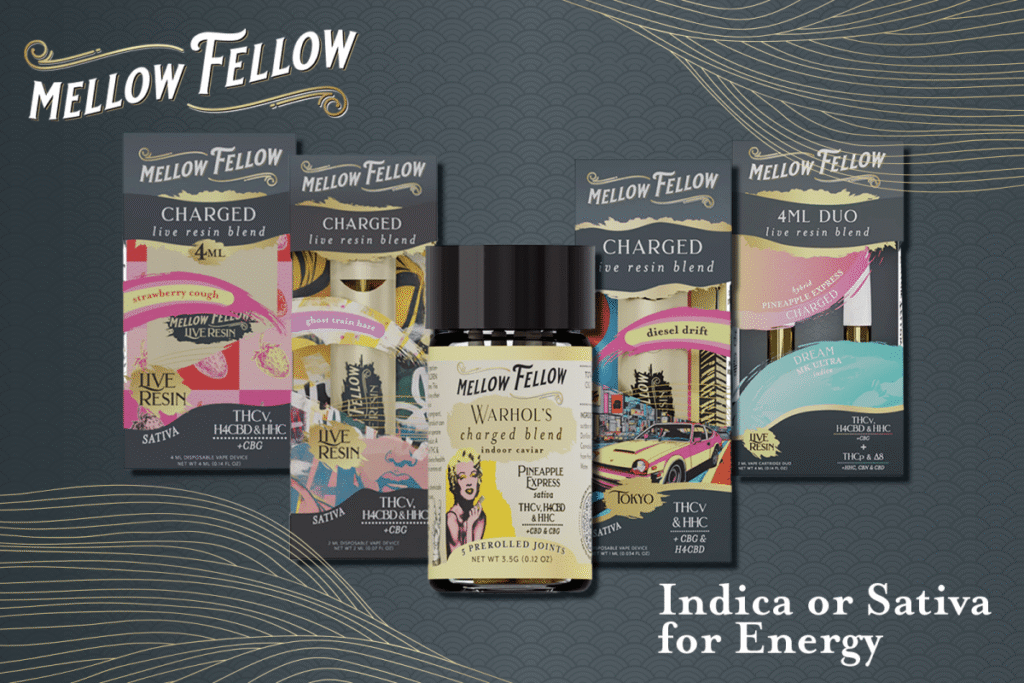 Indica or Sativa for Energy: What are the Differences? - Mellow Fellow