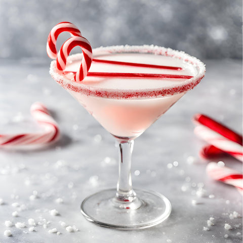 peppermint martini CBD cocktail