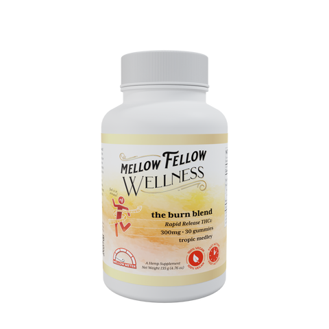 Mellow Fellow Burn Blend Tropic Medley Wellness Gummies