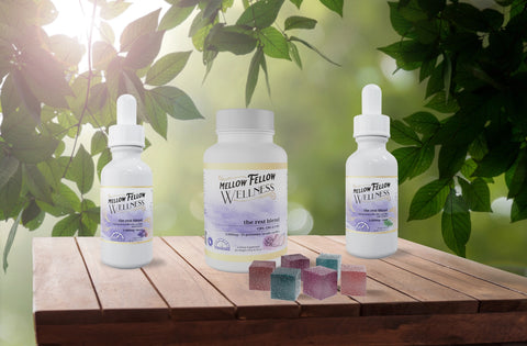CBN CBD CBG rest blend gummies tinctures