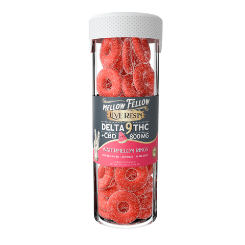 Mellow Fellow Live Resin Delta 9 Watermelon Rings