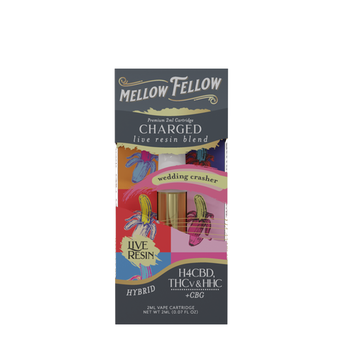 Mellow Fellow Wedding Crasher Charged Live Resin Vape Cartridge.